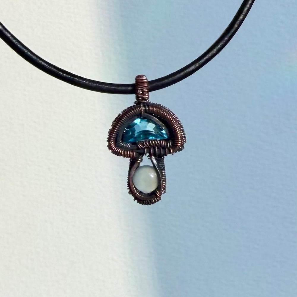 Image of Mini Mushroom Necklace 