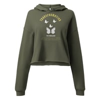 Image 3 of Women Transformation Crop Hoodie