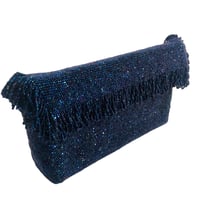Image 1 of Fringe Flap Over Beaded Clutch
