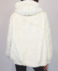 Image 2 of Oversized Hooded Fur Coat
