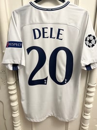 Image 7 of Tottenham Hotspur “DELE 20” 2017/18 Home Shirt + UCL patches, M