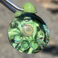 Image 2 of Leafy 420 pendant with Cubic Zirconia