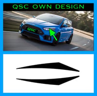 Image 2 of X2 Ford Focus Mk3.5 Eyebrow Stickers 