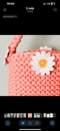 Image 4 of Mini peach flower bag     (The Little Collection).