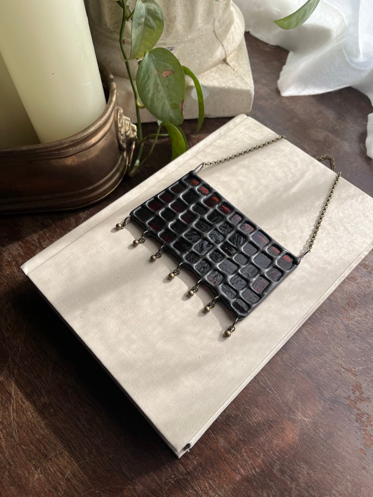 Image of Red mini tapestry