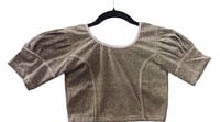 Image 9 of Puff Shimmer_Premium Quality Shimmery Stretchable Puff Sleeves Blouse 