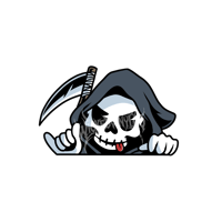 Good Vibes Skelly Peeker