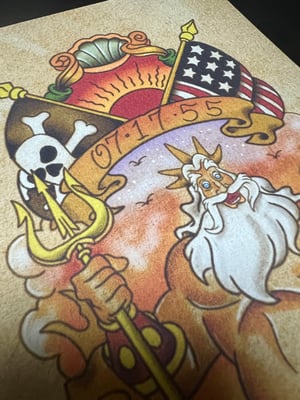 Image of 5x7" "Crossed the Equator" Little Mermaid Inspired Print