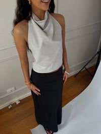 Image 3 of AKARI TOP - GREY SUEDE