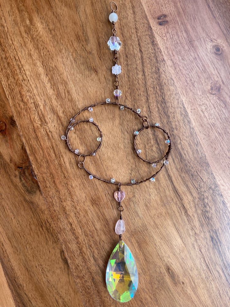 Image of Cancer Zodiac Crystal Sun Catcher