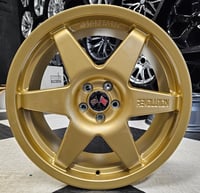 Image 1 of 18'' REVOLUTION MILLENIUM ALLOY WHEELS FITS 5X100 ET48 GOLD