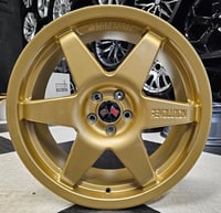 Image 1 of 18'' REVOLUTION MILLENIUM ALLOY WHEELS FITS 5X100 ET38 GOLD