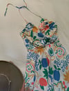 early 70 les fruits halter maxi dress 