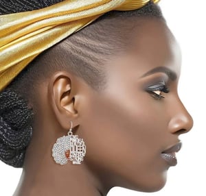 Image of Crave Queen Afro Earrings