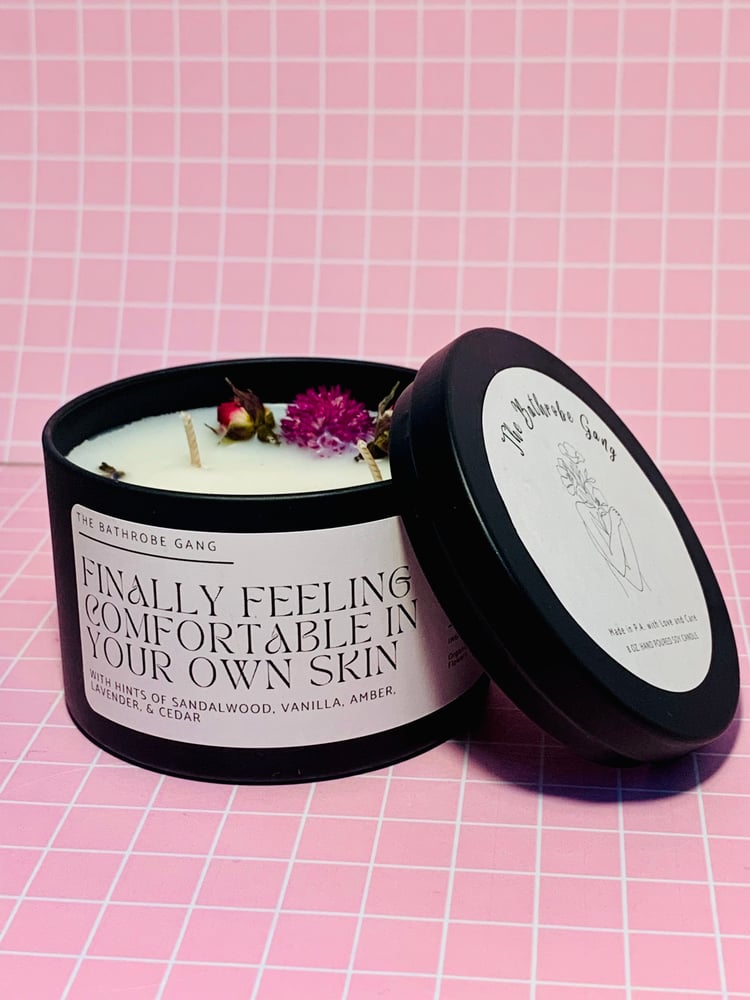 Image of This Smells Amazing! Finally Feeling Comfortable In Your Own Skin Aesthetic Soy Candle