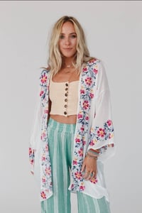 Image 5 of Waikiki Beach Embroidered Kimono