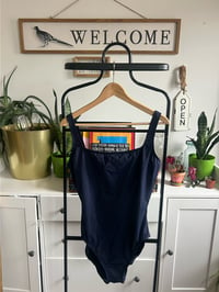 Image 1 of NWT navy blue swimsuit 