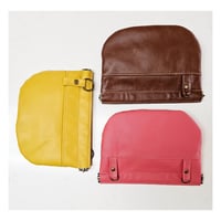 Image 4 of Flex Frame Leather Handbag/Clutch