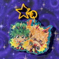 Image 1 of Punnchi BakuDeku Rainbow Acrylic Keychain