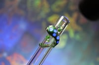 Image 8 of Borosilicate Glass Straws with Metallic Green Limited Edition Color
