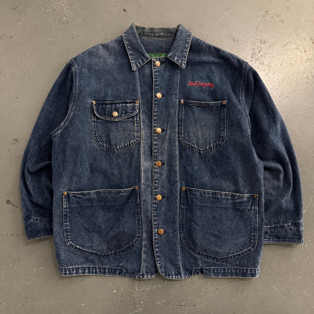 Image of 1980s Best Company Denim Chore Jacket, size large