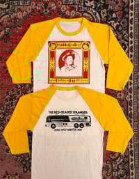 Image 1 of Red Headed Stranger-yellow raglan  *flawed*