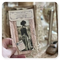 Image 15 of Junk Journal lace samples spool book full of vintage French lace samples