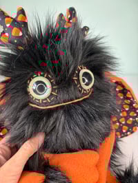 Image 2 of Happy Halloween Antler Monster - Black and Orange