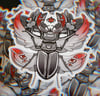 Stag Beetle Omen | Vinyl Sticker