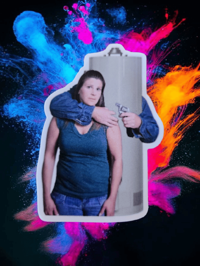 453. YOU'RE IN HOT WATER STICKER