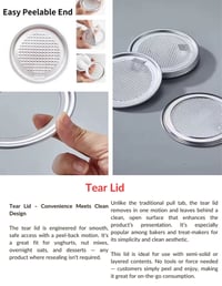 Image 5 of  Transparent Plastic Cans Suitable for Milk Tea Coffee Cake Smoothie PET Cans With Lid 500ML