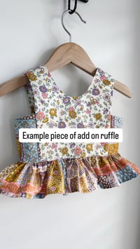 Image 1 of add on ruffle to crop top