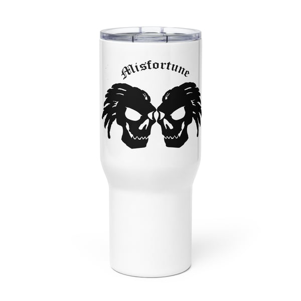 Image of Misfortune travel mug with a handle