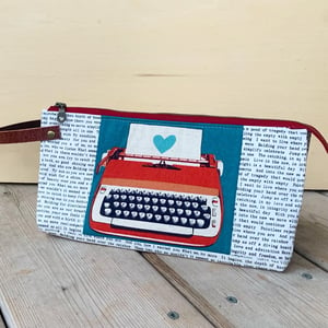  Create Your Kit Pouch Teal Typewriter