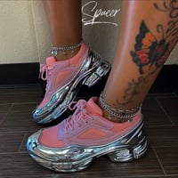 Image 2 of Pink Silver Sneaker 