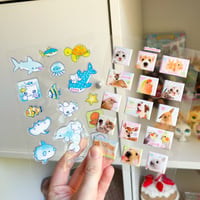 Image 1 of puffy clear sticker sheets 