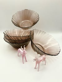 Amethyst Swirl Dessert Dishes