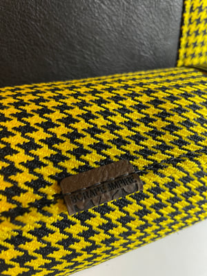 Image of Yellow houndstooth duffle and tool roll