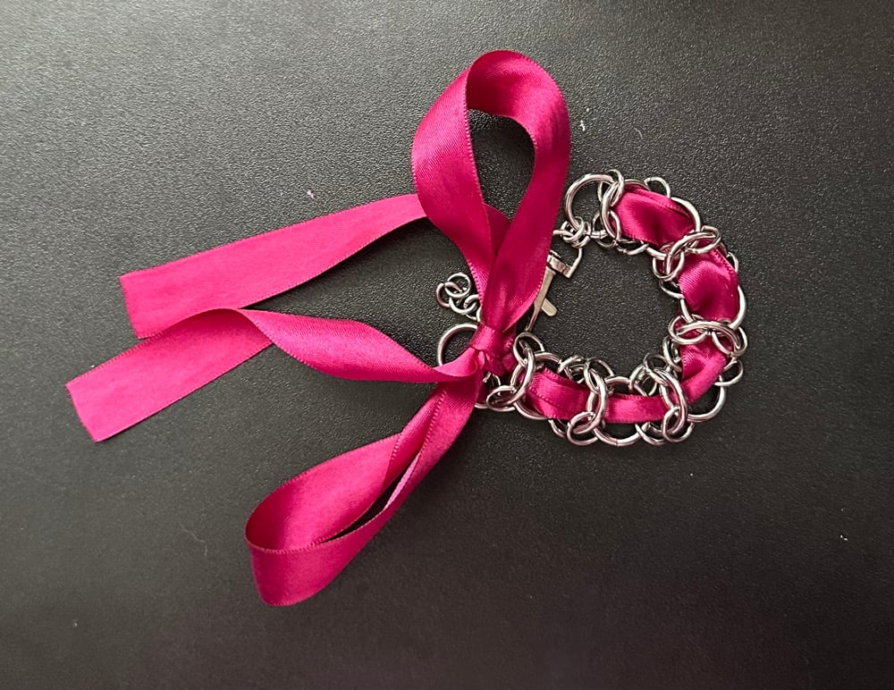 Image of Ribbon Bow Valentine's Day Bracelet