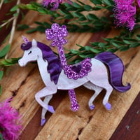 Mini Arabella Brooch - violet purple 