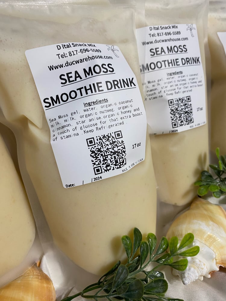 Image of D ital Snack mix Seamoss Smoothie Drink 17oz Individual Daily Pk