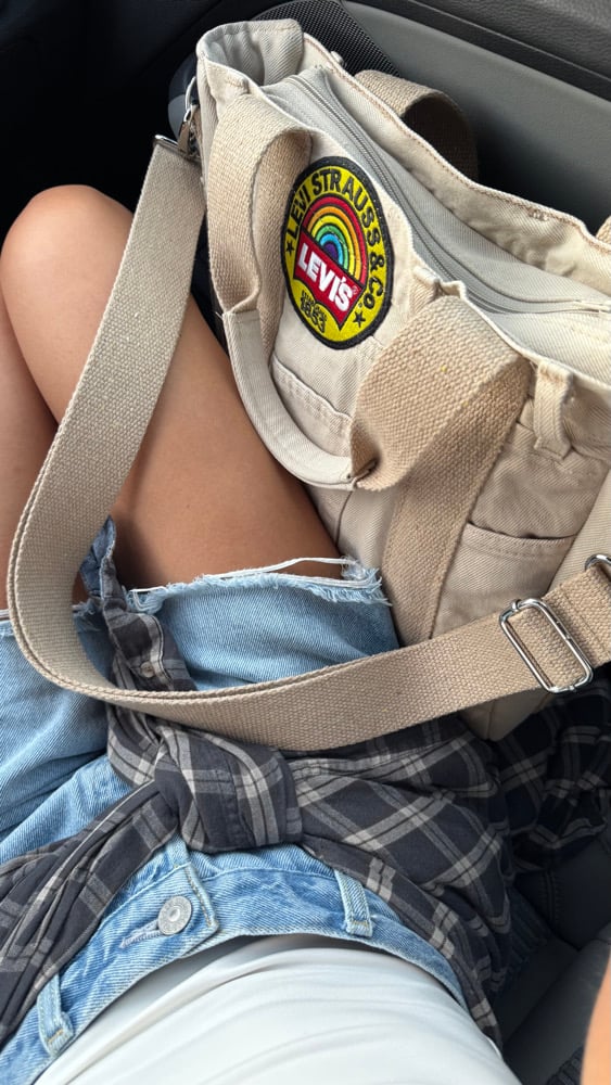 Image of Borsa Denim RAINBOW 