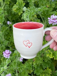 Image 1 of Love hearts small mug