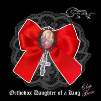 Image 1 of  Orthodox Daughter of a King Bow Clip - multiple colors available 