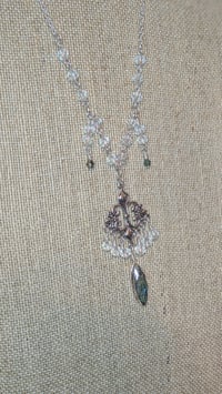 Image 6 of Exquisite Beaded Necklace with Marquis focal