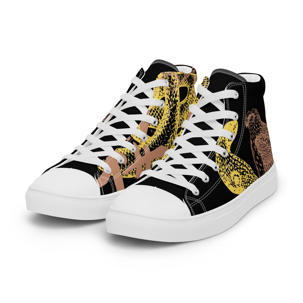 ZEN EXP - “Snake vs. Falcon” Men’s high top canvas shoes