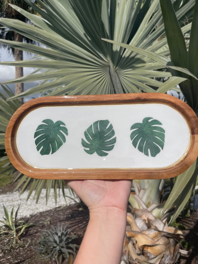 Image of Monstera Resin Tray