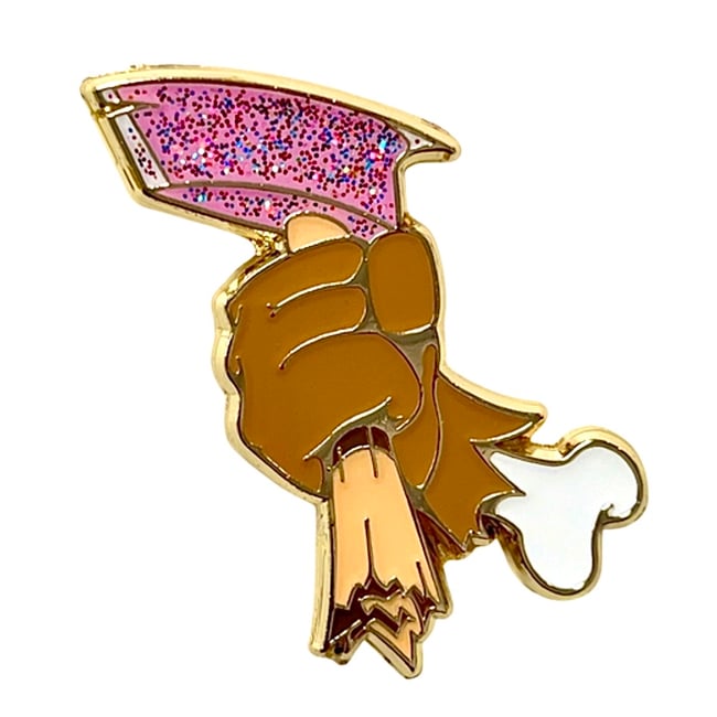 Bad To The Bone Gold Series Pin - Pink Gold