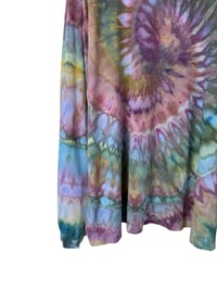 Image 8 of ♻️ UPCYCLED XL Unisex LL Bean Knit Top in Autumn Spiral Ice Dye