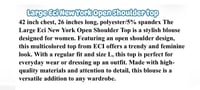 Image 5 of Large Eci New York Open shoulder top #904*8 (Gently Used)